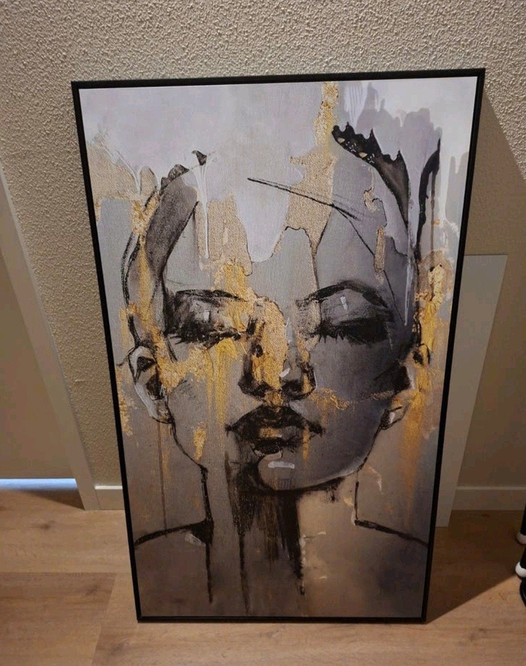 Schilderij vrouw met goud, Ophalen, Zo goed als nieuw, Schilderij
