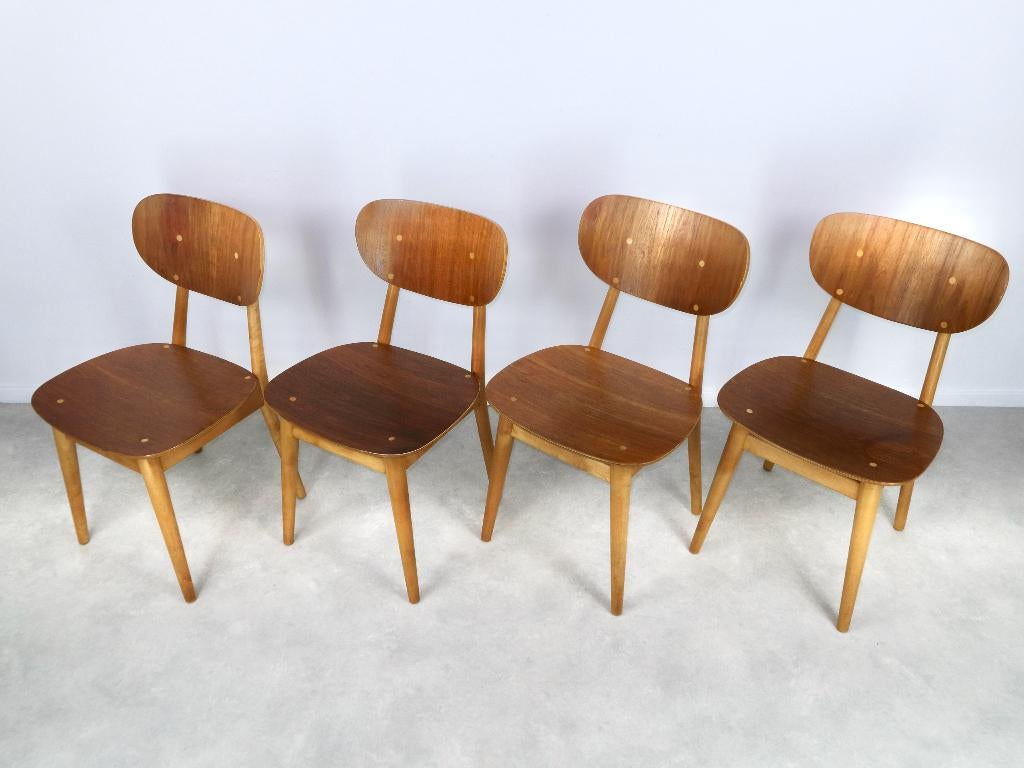 SB11 eettafelstoelen Cees Braakman Pastoe 50s, Huis en Inrichting, Stoelen, Ophalen, Gebruikt, Mid century, Overige kleuren