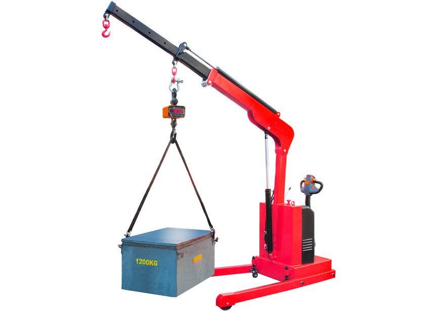 Elektrische hijskraan 1000 kg hefhoogte 3,73 meter MW Tools