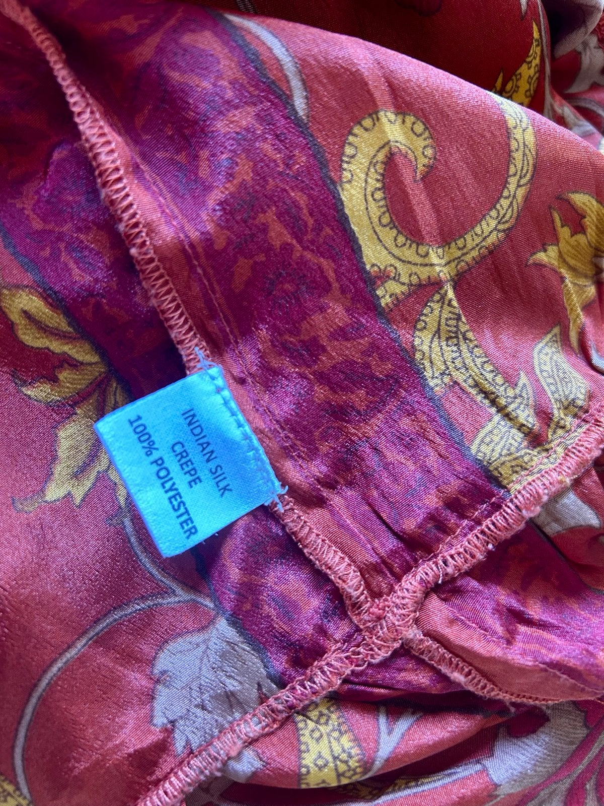 Prachtige oranje zijden rok van Bindi, maat S/M, Kleding | Dames, Maat 38/40 (M), Oranje, Ophalen of Verzenden, Zo goed als nieuw