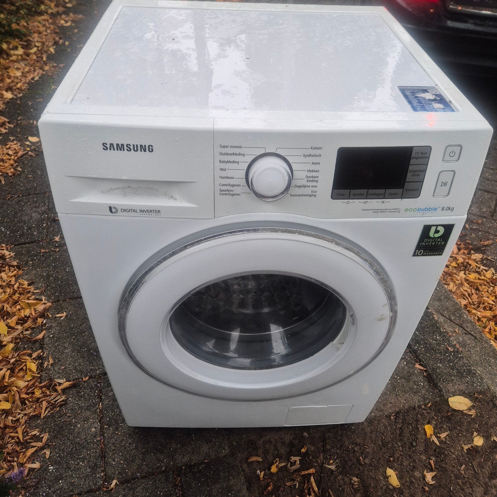 samsung wasmachine voor onderdelen, Ophalen, Gebruikt, 1200 tot 1600 toeren, 85 tot 90 cm