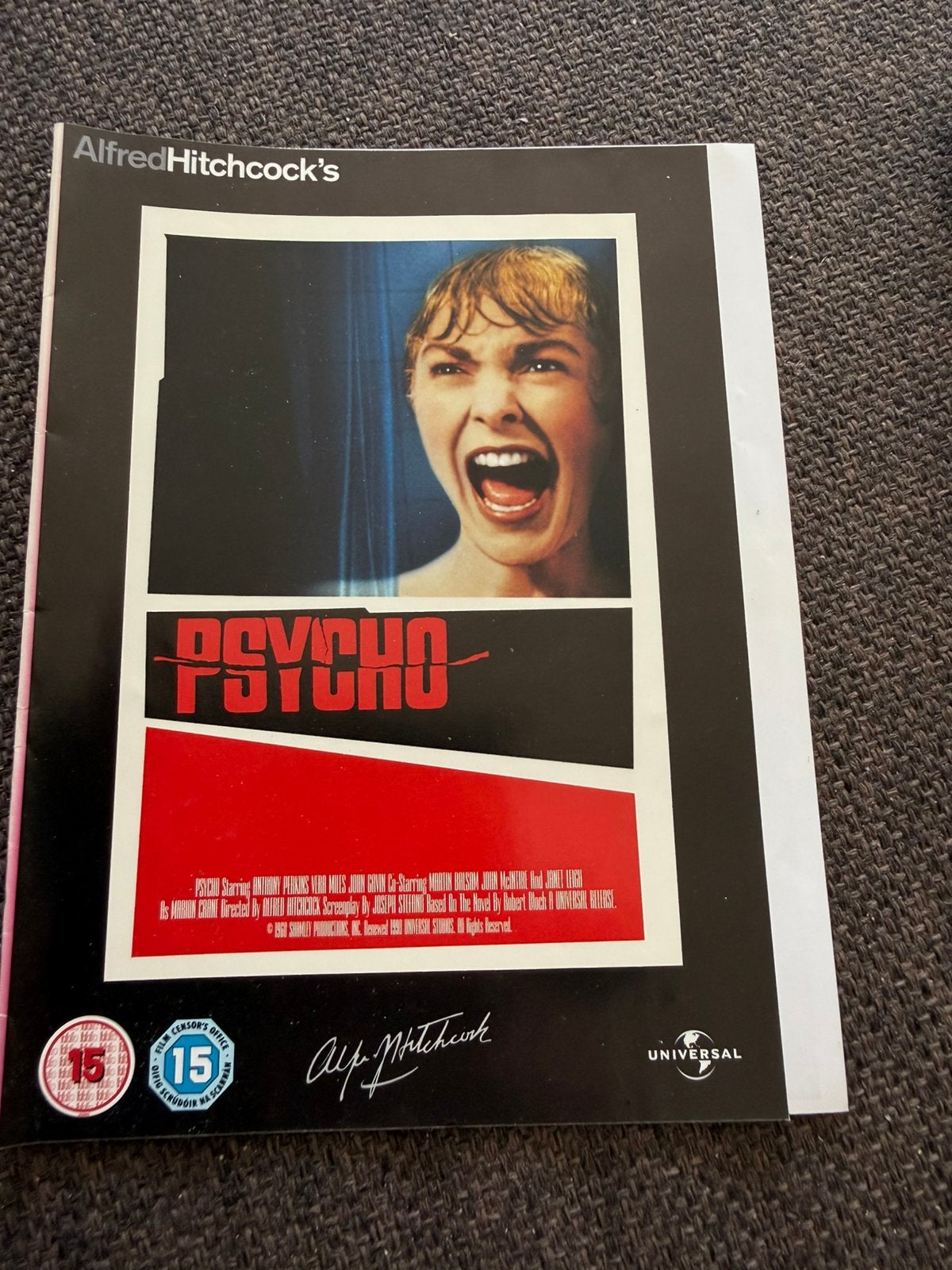 Psycho, Alfred Hitchcock, Alle leeftijden, Verzenden, Zo goed als nieuw, Thrillers en Misdaad