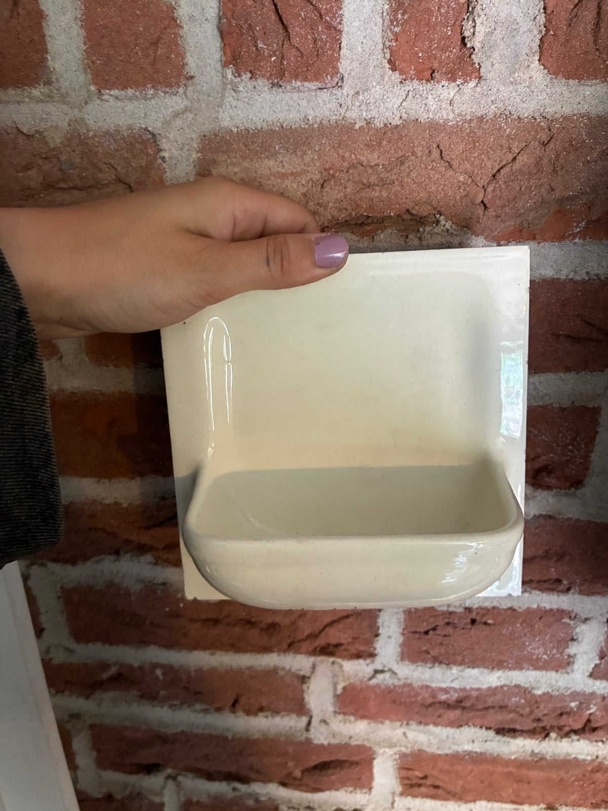 Vintage Keramische tegel met Zeepbakje, Ophalen