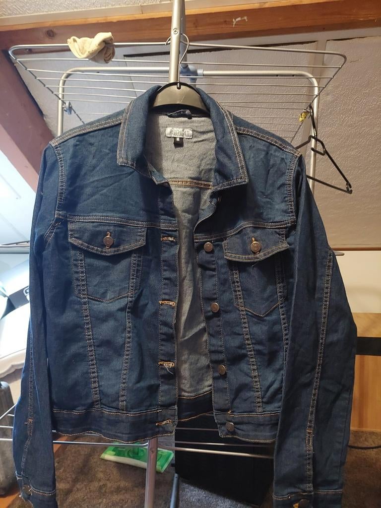 Spijker vest of jas, Kleding | Dames, Truien en Vesten, Ophalen of Verzenden, Zo goed als nieuw, Blauw