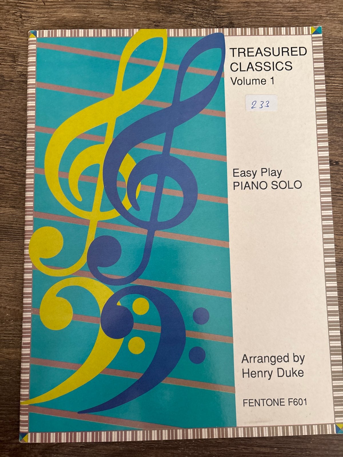 Treasured Classics Volume 1 - Easy Play Piano Solo, Gebruikt, Klassiek, Ophalen of Verzenden, Thema