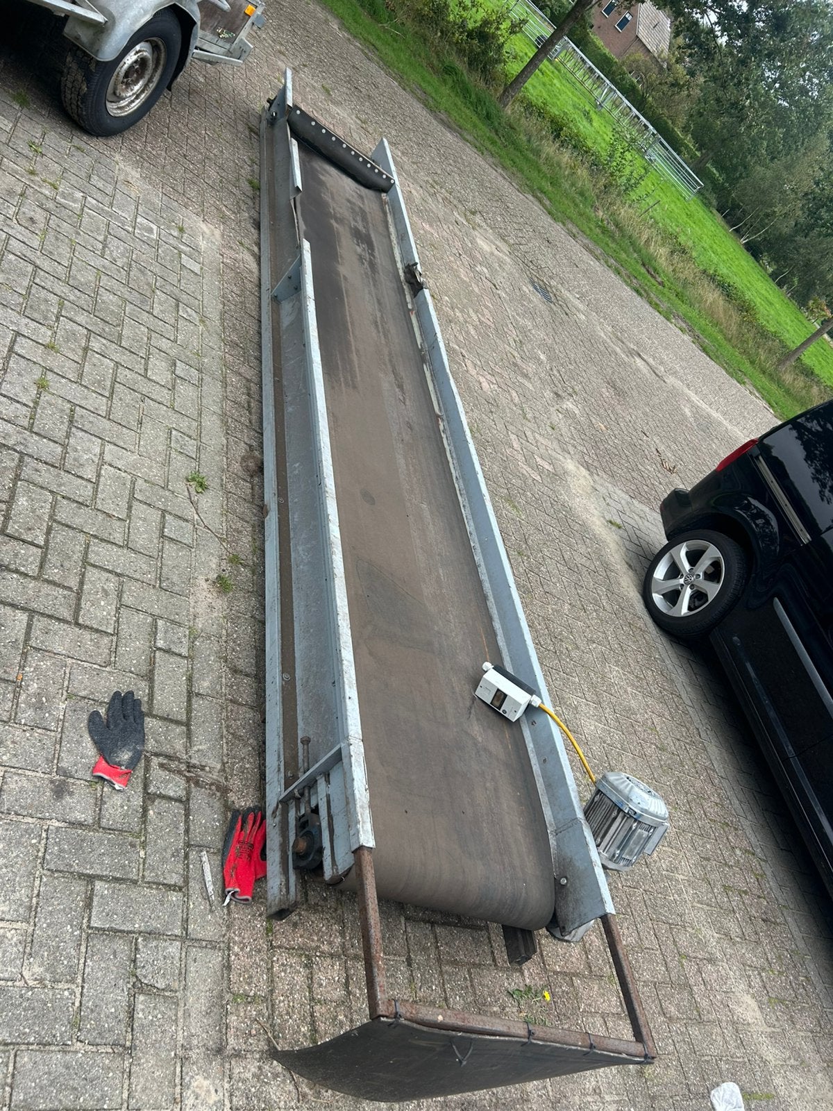Transport band elevator band 5m, Ophalen, Gebruikt