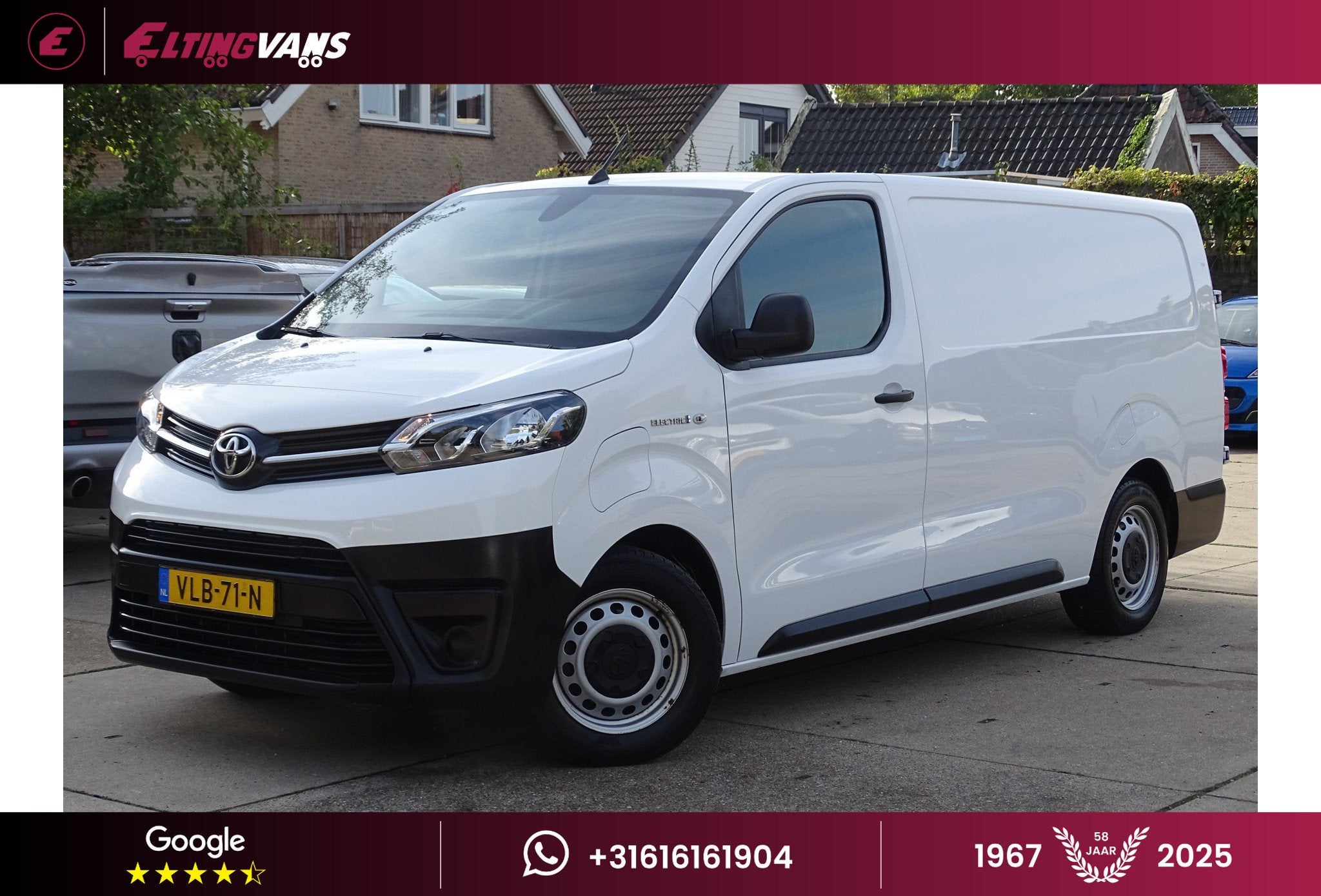 Toyota PROACE Electric Worker Extra Range Navigator, Auto's, 136 pk, Gebruikt, Zwart, Wit