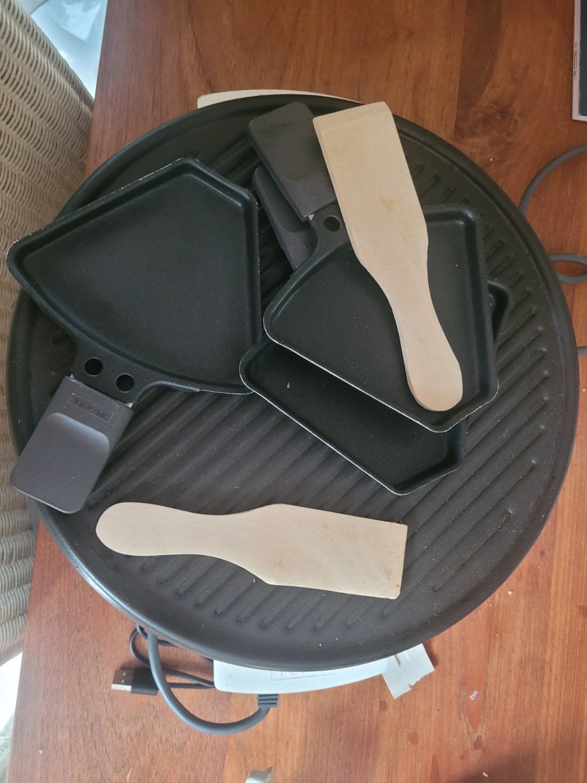 Gourmet stel met pannetjes en spatels, Ophalen, Zo goed als nieuw