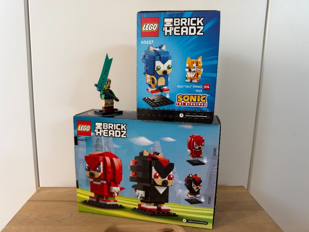 LEGO 40627 & 40672 Sonic, Knuckles & Shadow Brickheadz NEW, Ophalen, Ongeopend/sealed, BrickHeadz, Lego