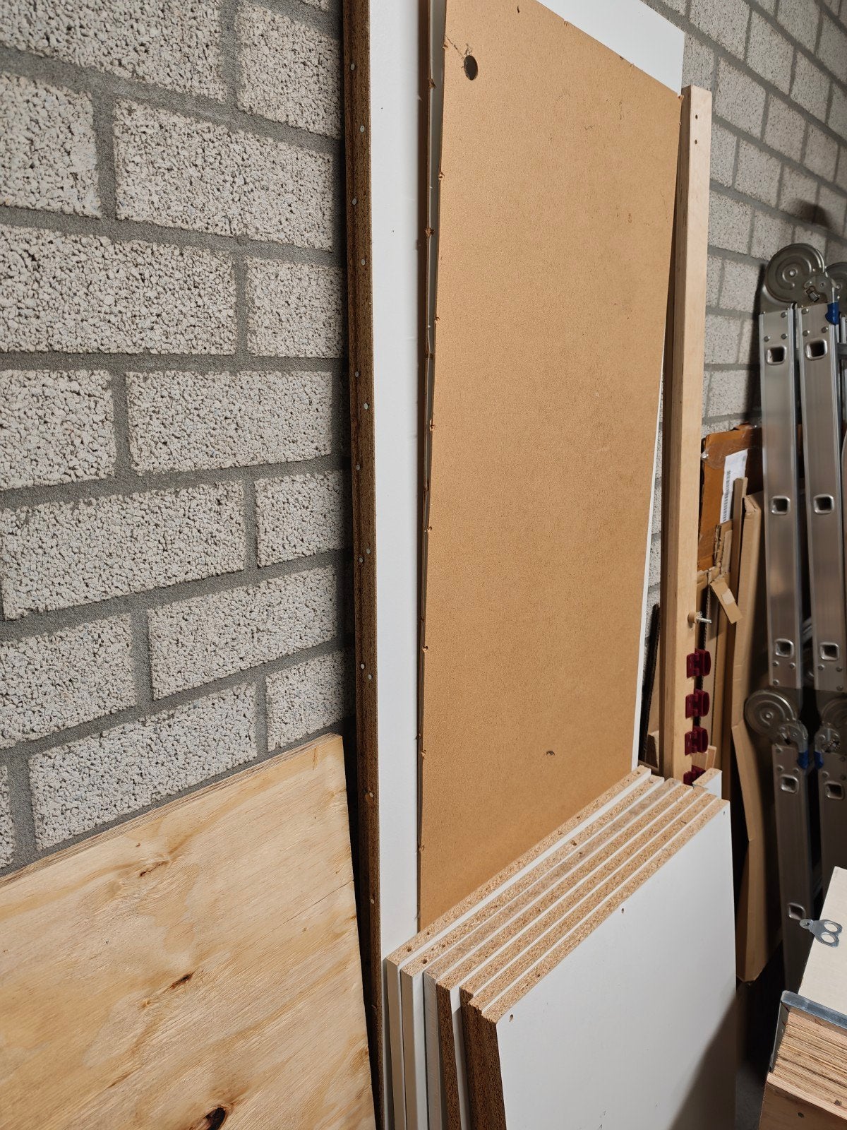 Ikea Pax Basiselement Wit (100x58x201), Gebruikt, 200 cm of meer, Overige houtsoorten, 50 tot 75 cm