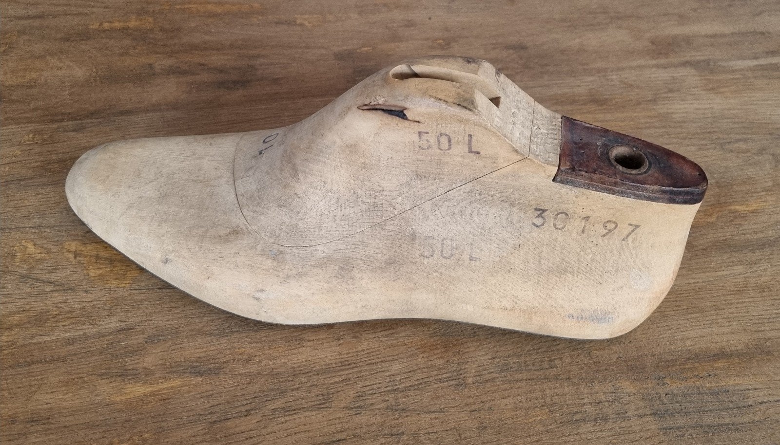 Antieke houten schoenleest Leestenfabriek Oisterwijk, Ophalen of Verzenden
