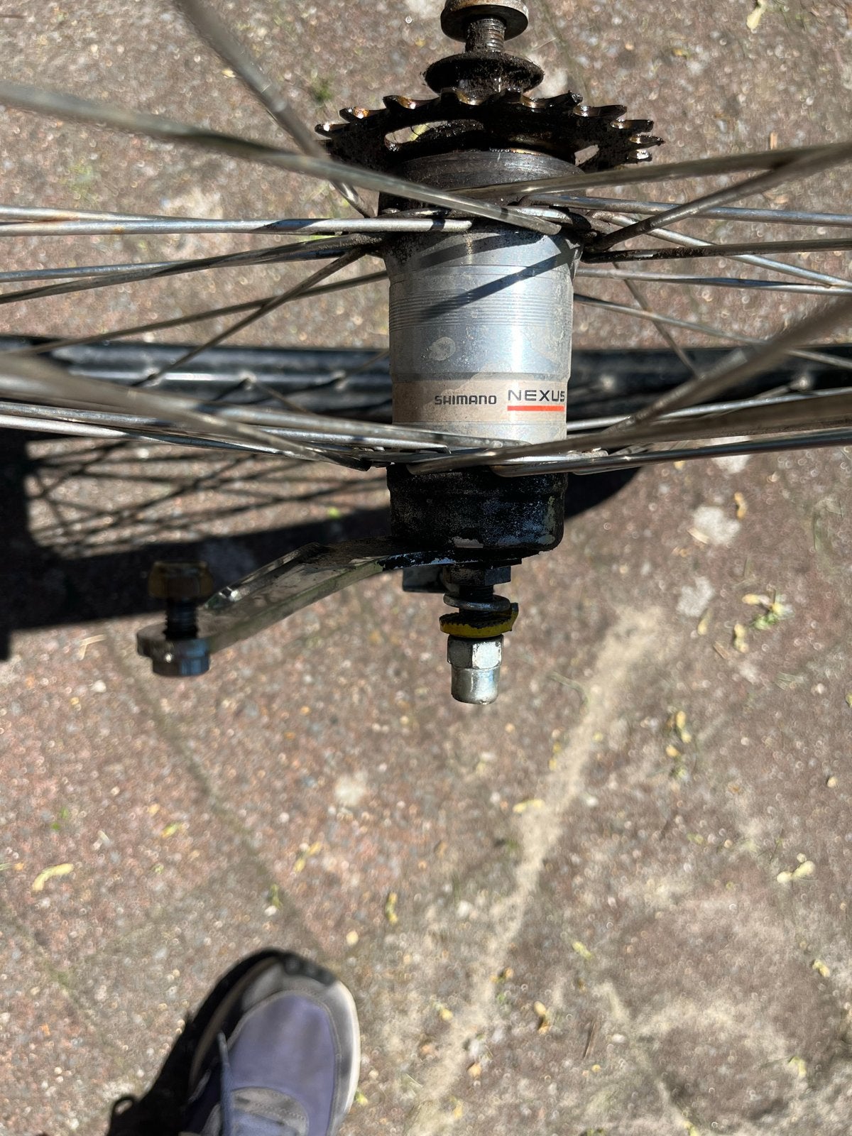 Achterwiel fiets, Fietsen en Brommers, Fietsonderdelen, Ophalen, Gebruikt, Stadsfiets, Wiel