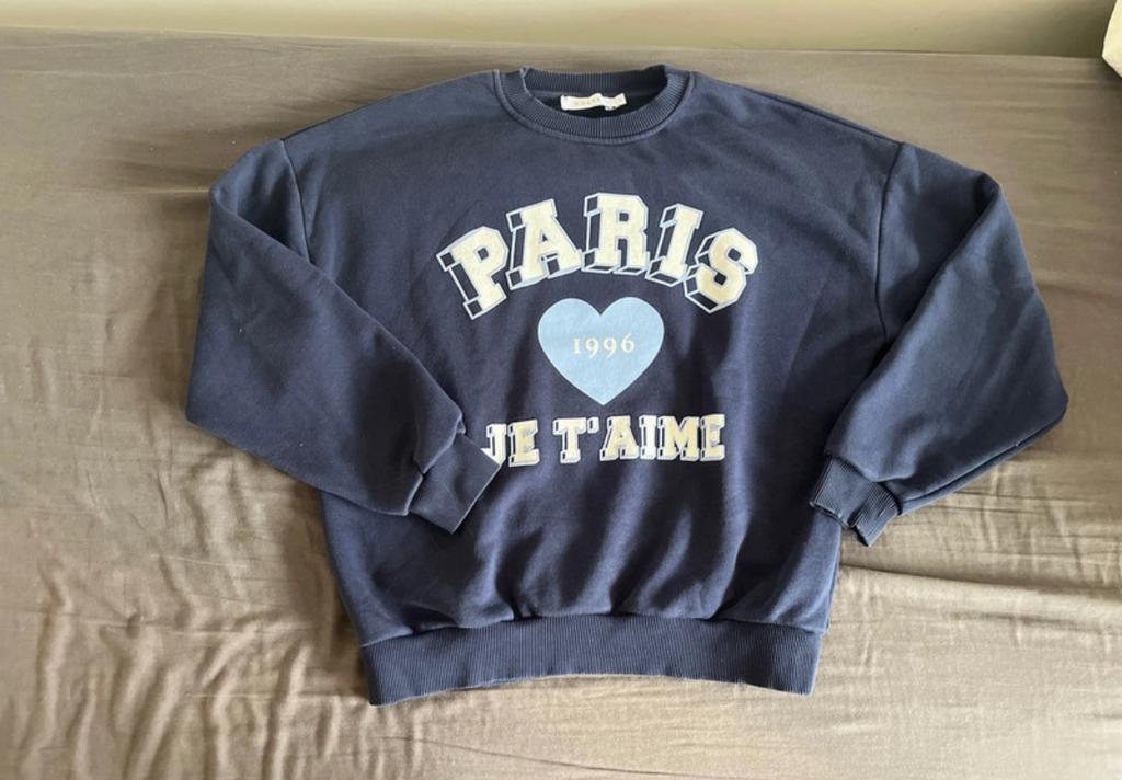 Costes Paris Je T’Aime Trui Maat S, Ophalen of Verzenden, Zo goed als nieuw, Maat 36 (S), Blauw
