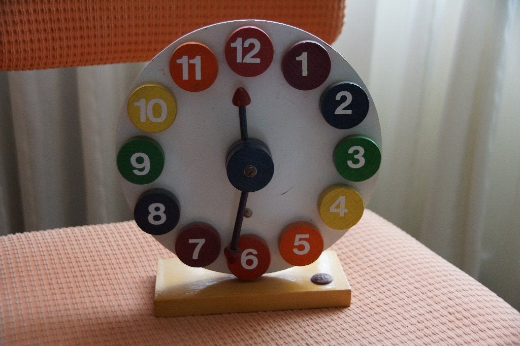 SIO houten klok jaren 70, Ophalen of Verzenden