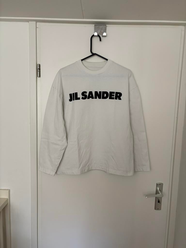 Jil Sander Lange Mouw T-shirt - Orgineel maat xs, Ophalen of Verzenden, Zo goed als nieuw, Maat 46 (S) of kleiner, Wit