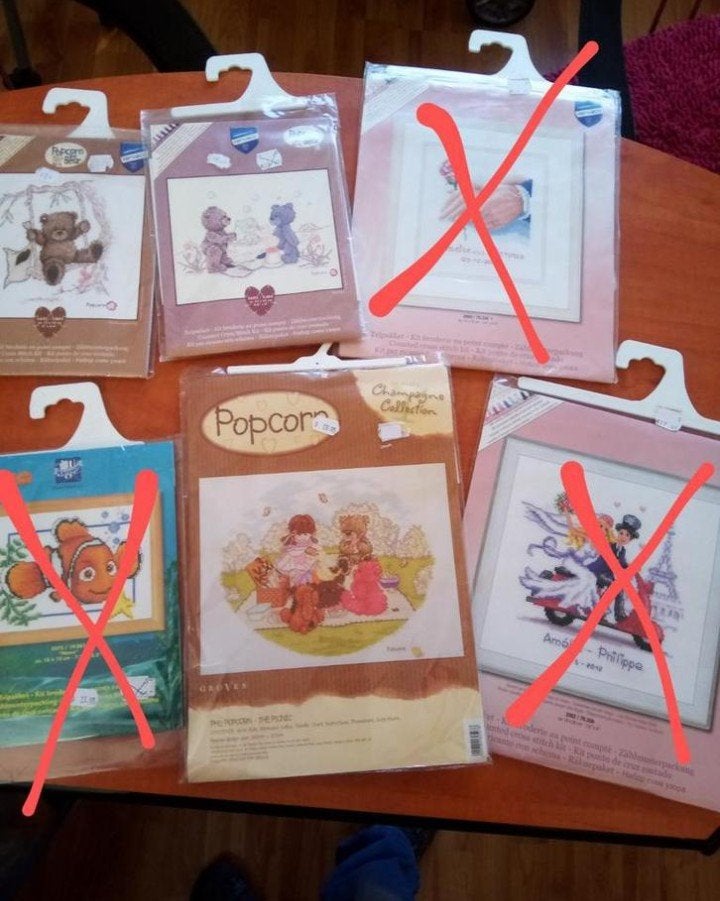 Borduurpakketten met Dmc of Anchor borduurgaren/borduurzijde, Hobby en Vrije tijd, Ophalen of Verzenden, Nieuw, Handborduren, Borduurgaren of Zijde