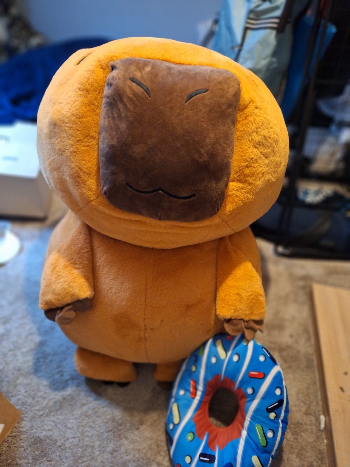 Enorme superzachte capibara knuffel - 1 meter hoog, Ophalen, Overige typen, Nieuw, Bruin