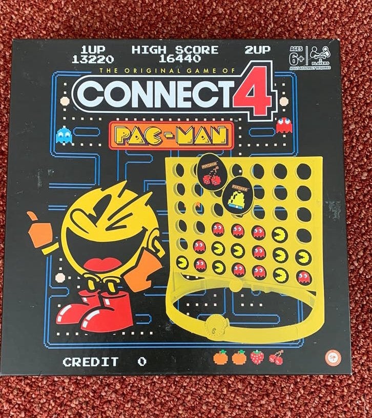 Pac Man connect 4 op een rij PAC-MAN, Ophalen of Verzenden, Zo goed als nieuw