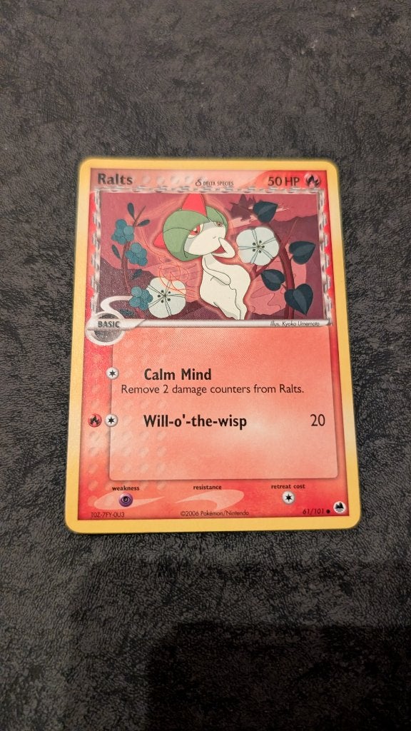 Ralts 2006 EX Dragon Frontiers set (61/101), Ophalen of Verzenden, Zo goed als nieuw