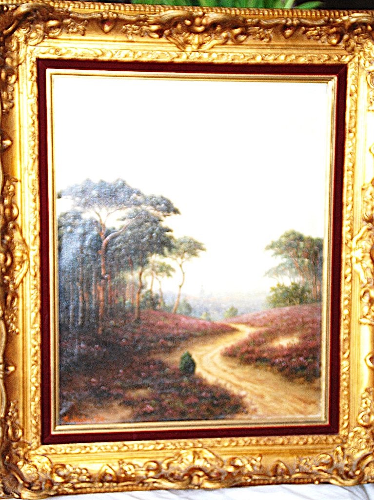 Schilderij. Nederlandse kunstschilder TH. van Wislen SR., Ophalen of Verzenden