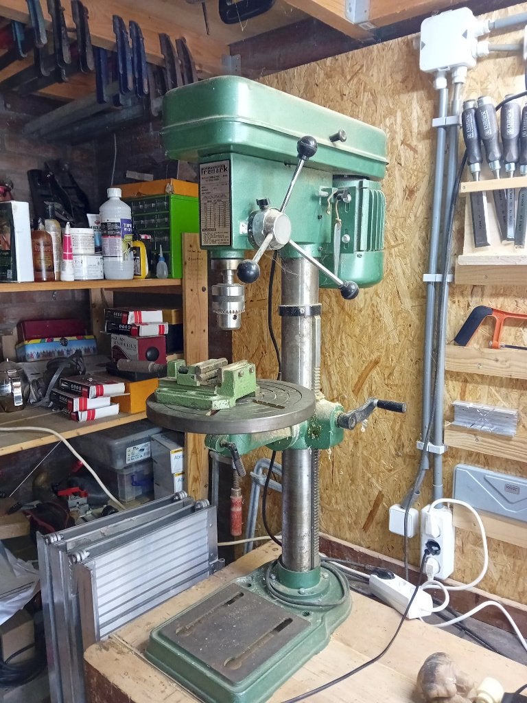 Kolomboormachine Fremark CH 16 N = Contimac tafelboormachine, Ophalen, Gebruikt, Variabele snelheid, Kolomboormachine