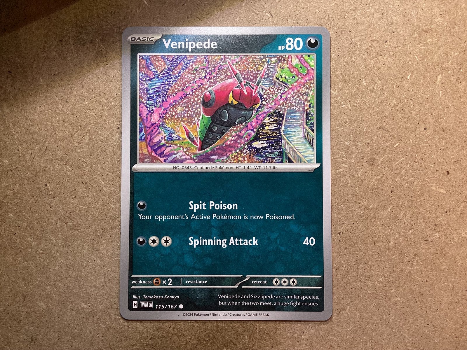 1x Venipede [TWM 115/167] (Near Mint), Ophalen of Verzenden, Zo goed als nieuw, Losse kaart