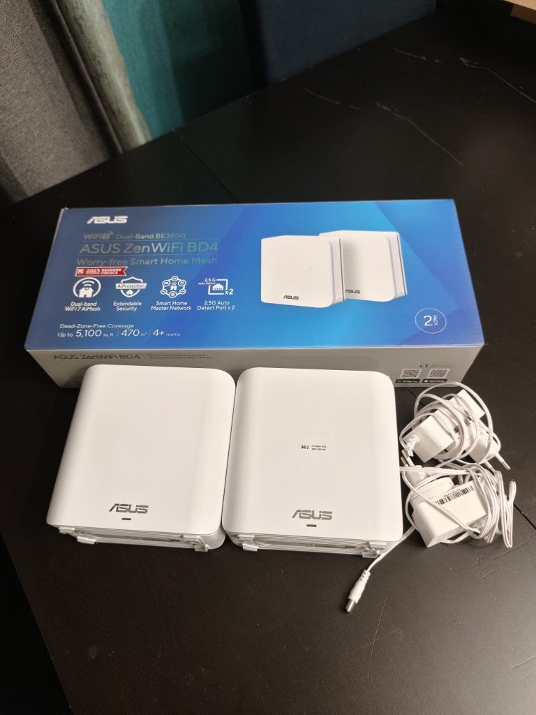 ASUS ZenWiFi BD4 WiFi 7 Mesh – 2-pack, Router, ASUS, Ophalen of Verzenden, Zo goed als nieuw