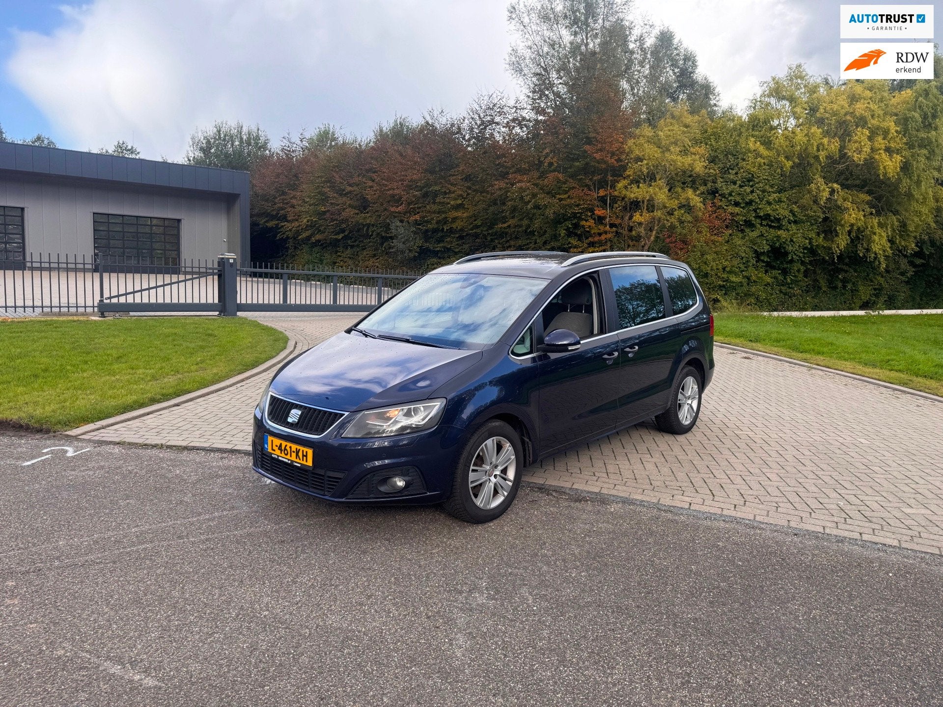 Seat Alhambra 2.0 TDI Style 7p Clima.Navi.7Persoons, Auto's, Voorwielaandrijving, Euro 5, Gebruikt, Blauw