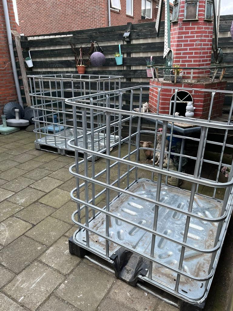 2x IBC container kooien - ideaal voor opslag of projecten, Ophalen of Verzenden, Gebruikt