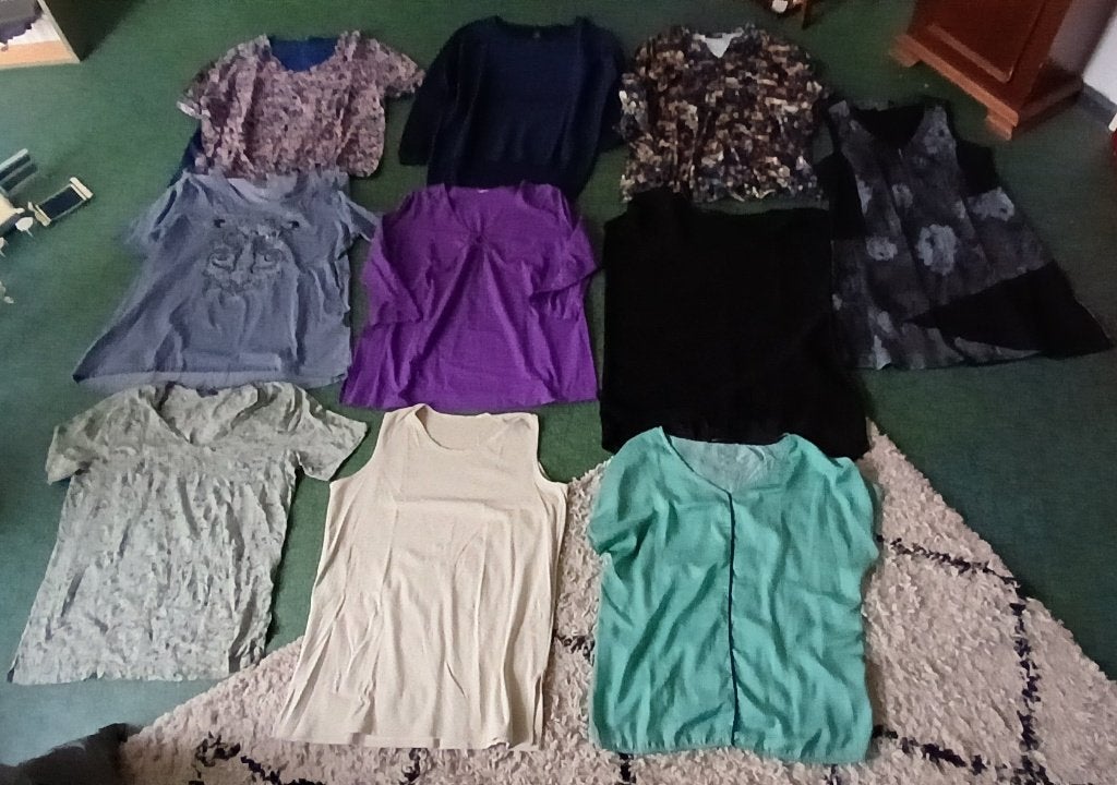 Pakket met 10 stuks kleding maat L 42/44, Ophalen of Verzenden, Zo goed als nieuw, Maat 42/44 (L)
