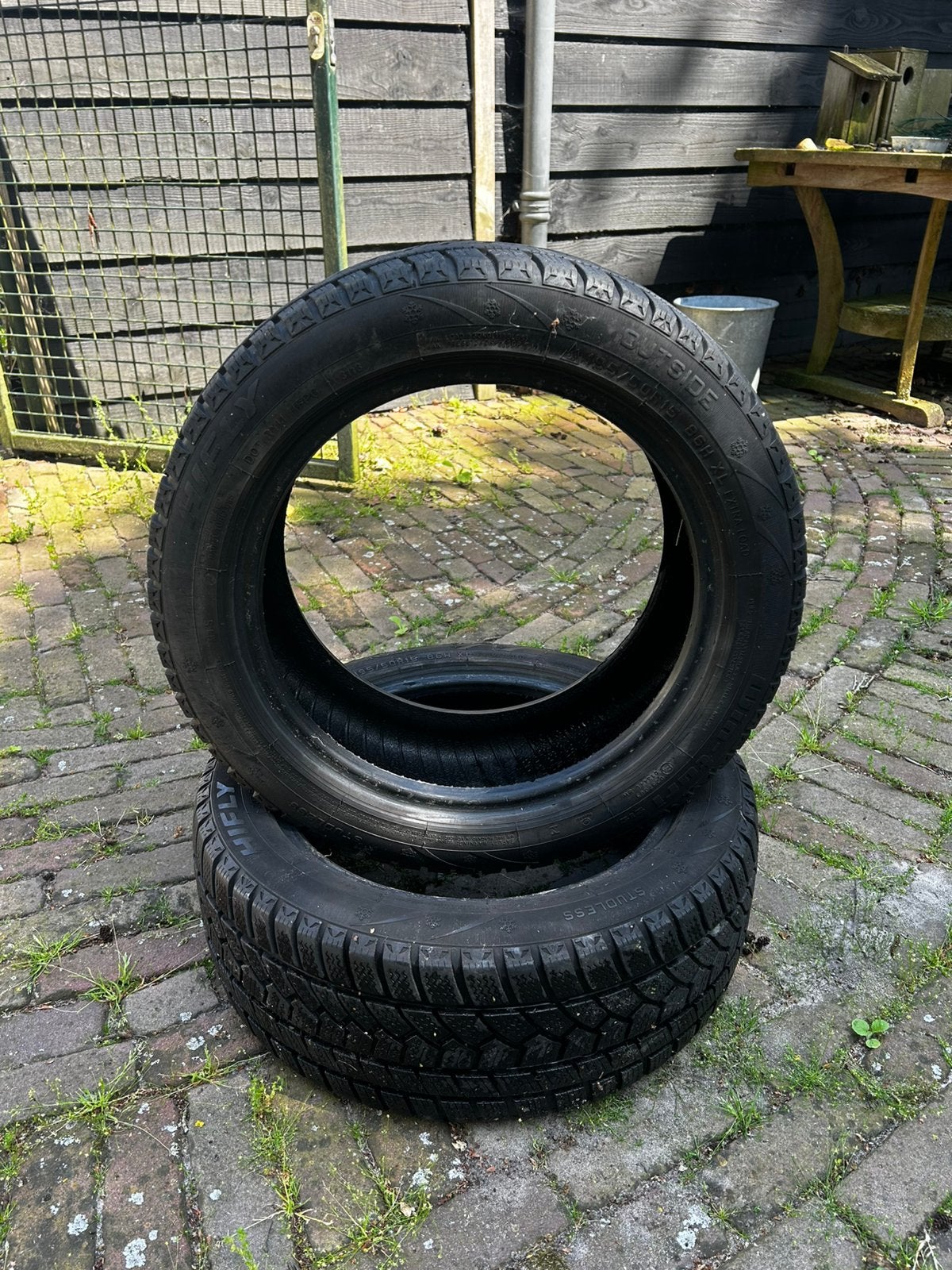 2x Hifly Win-turi 212 winterbanden 195/50R15 86H, Ophalen, Gebruikt