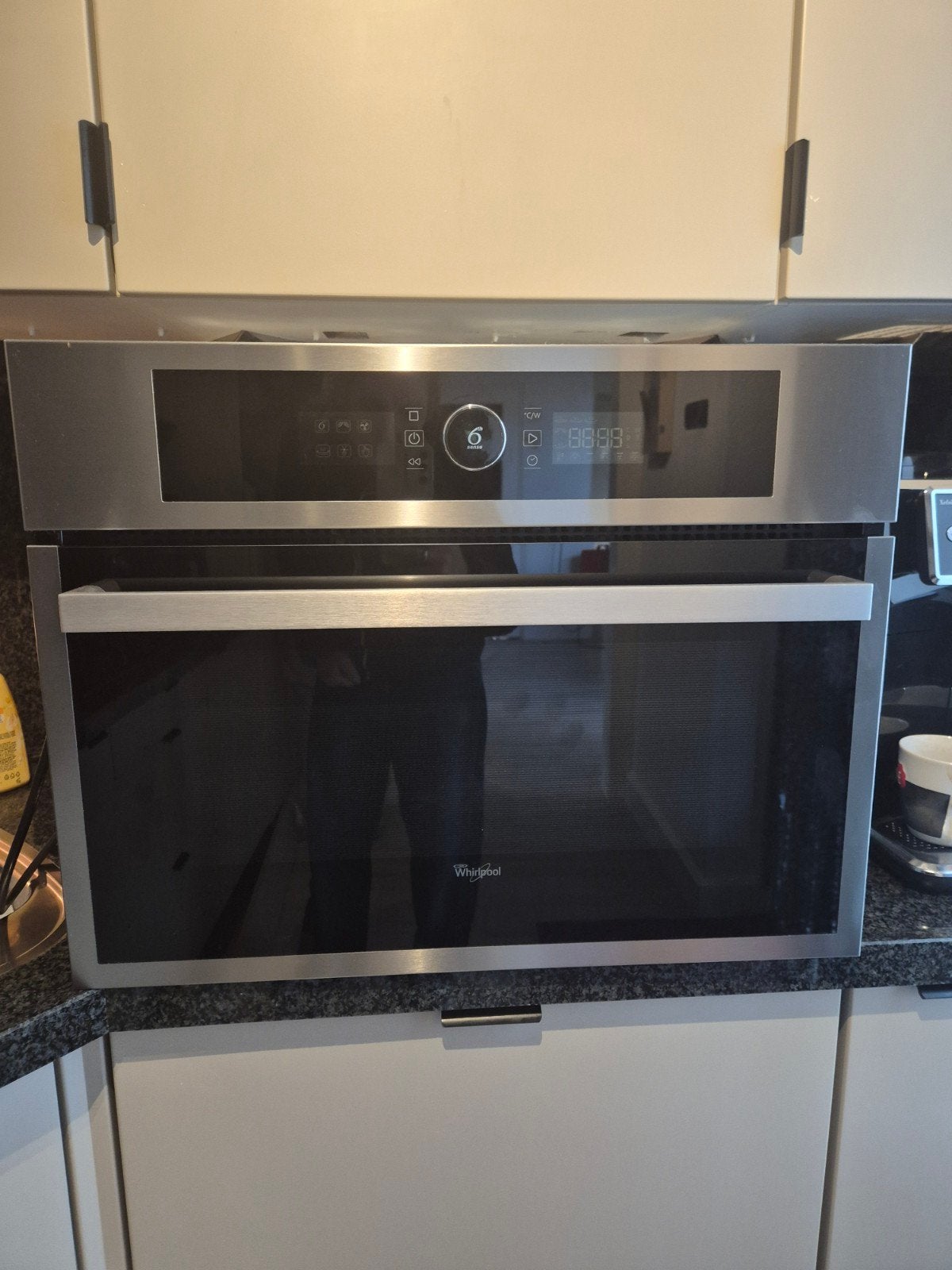 Whirlpool combimagnetron/oven - Magnetron & grill werken, Ophalen, Whirlpool, Gebruikt, Combi-oven