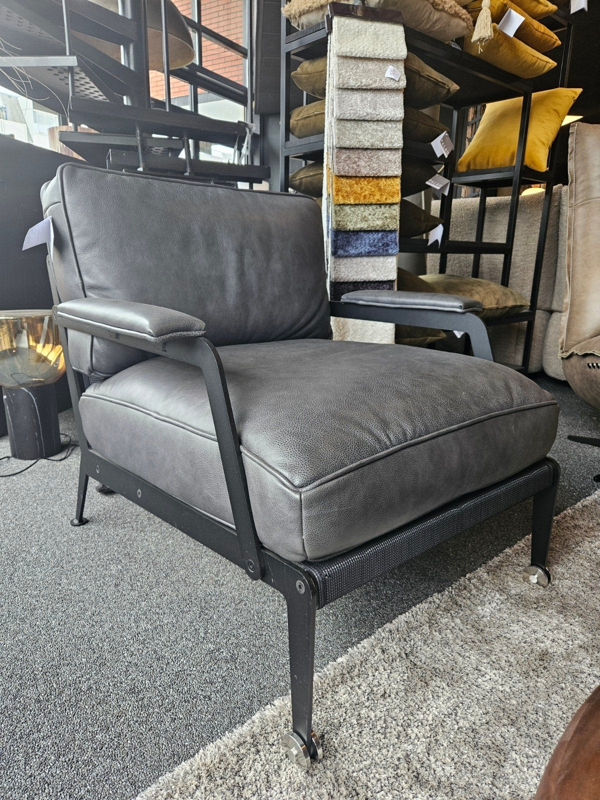 Leren fauteuil LAZIO passe-partout opruiming, Huis en Inrichting, Fauteuils, Nieuw, Verzenden