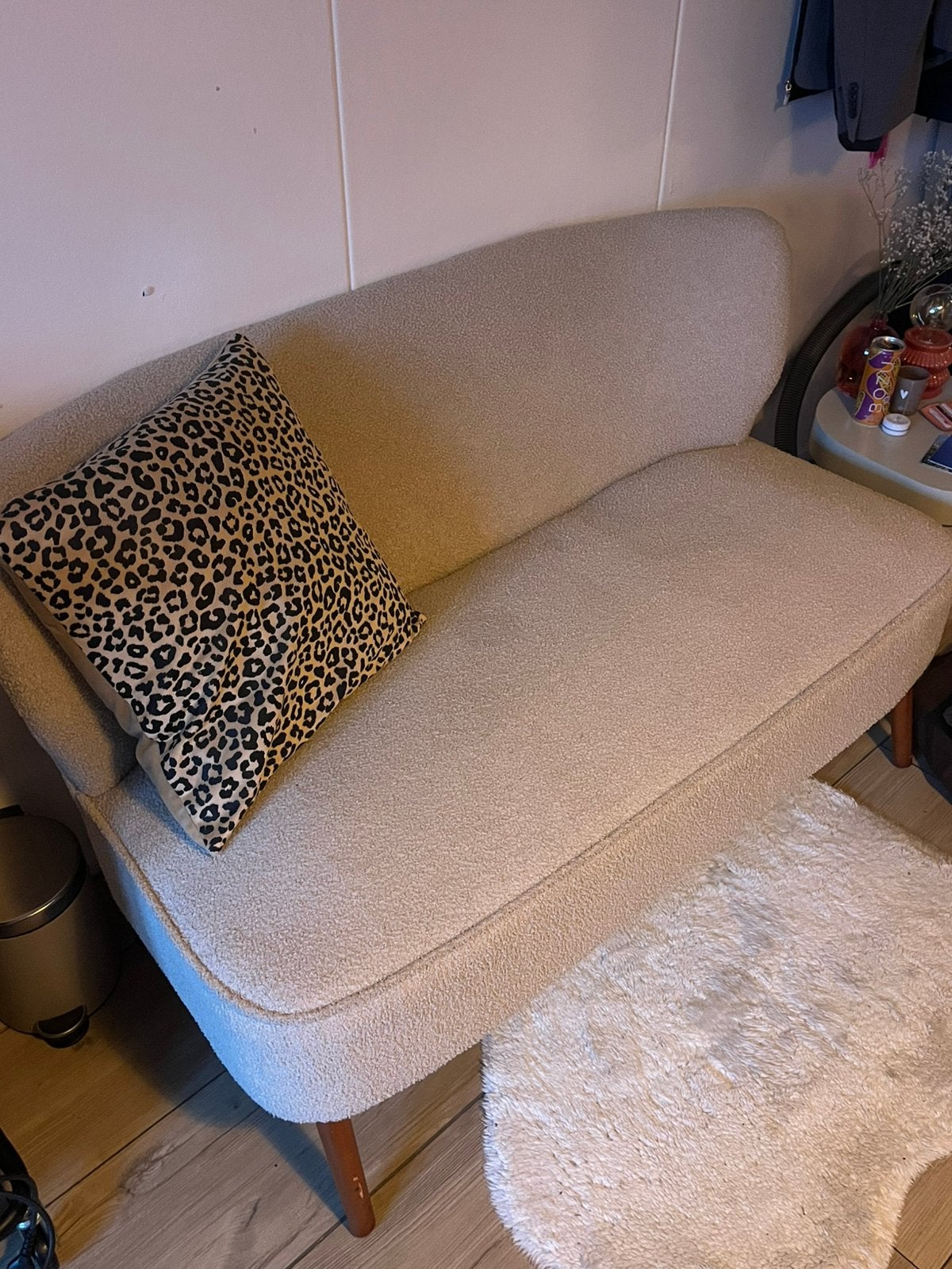 Teddy bankje, Huis en Inrichting, Banken | Sofa's en Chaises Longues, Gebruikt, Tweepersoons, 75 tot 100 cm, Ophalen of Verzenden