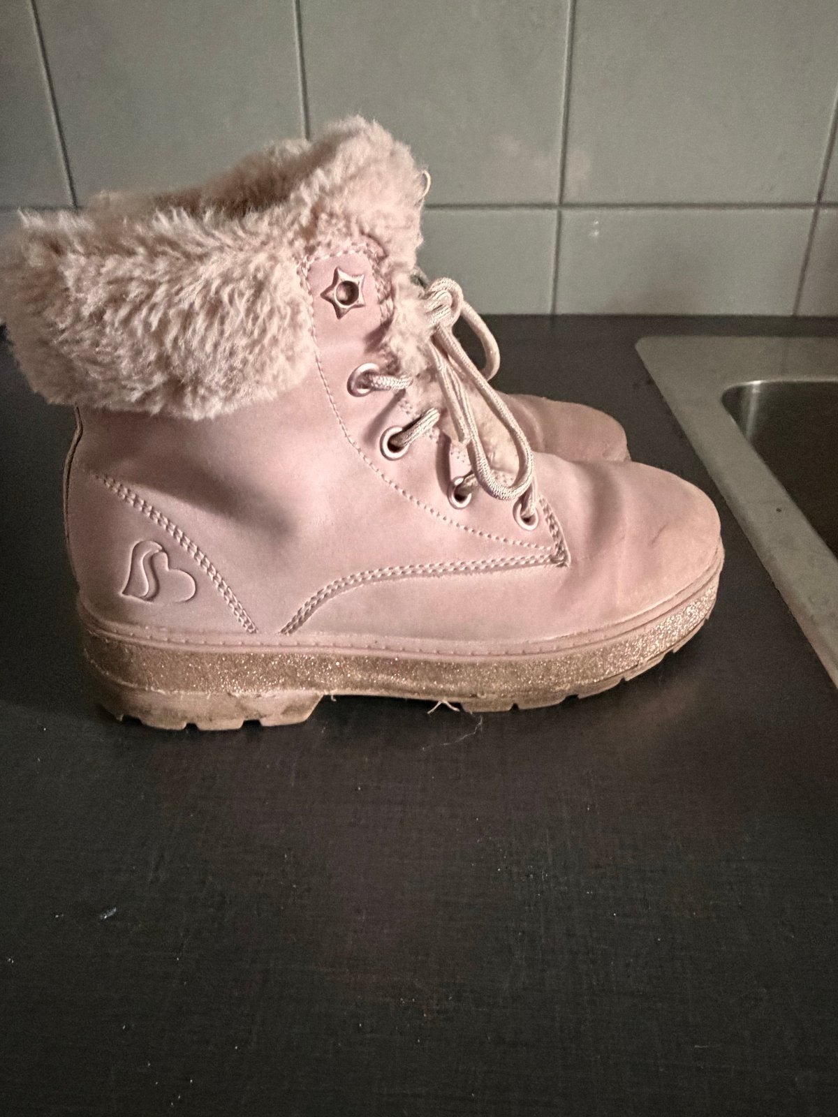 Skechers meisjes winterlaarzen roze maat 32, Ophalen of Verzenden, Gebruikt, Meisje, Laarzen