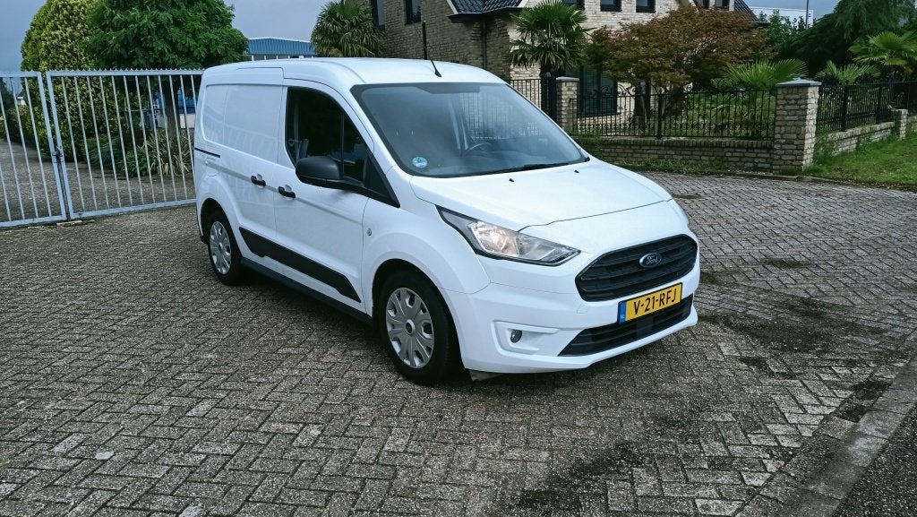 Ford Transit Connect 1.0 EB L1 Trend (bj 2019), Auto's, Voorwielaandrijving, Gebruikt, Euro 6, Wit