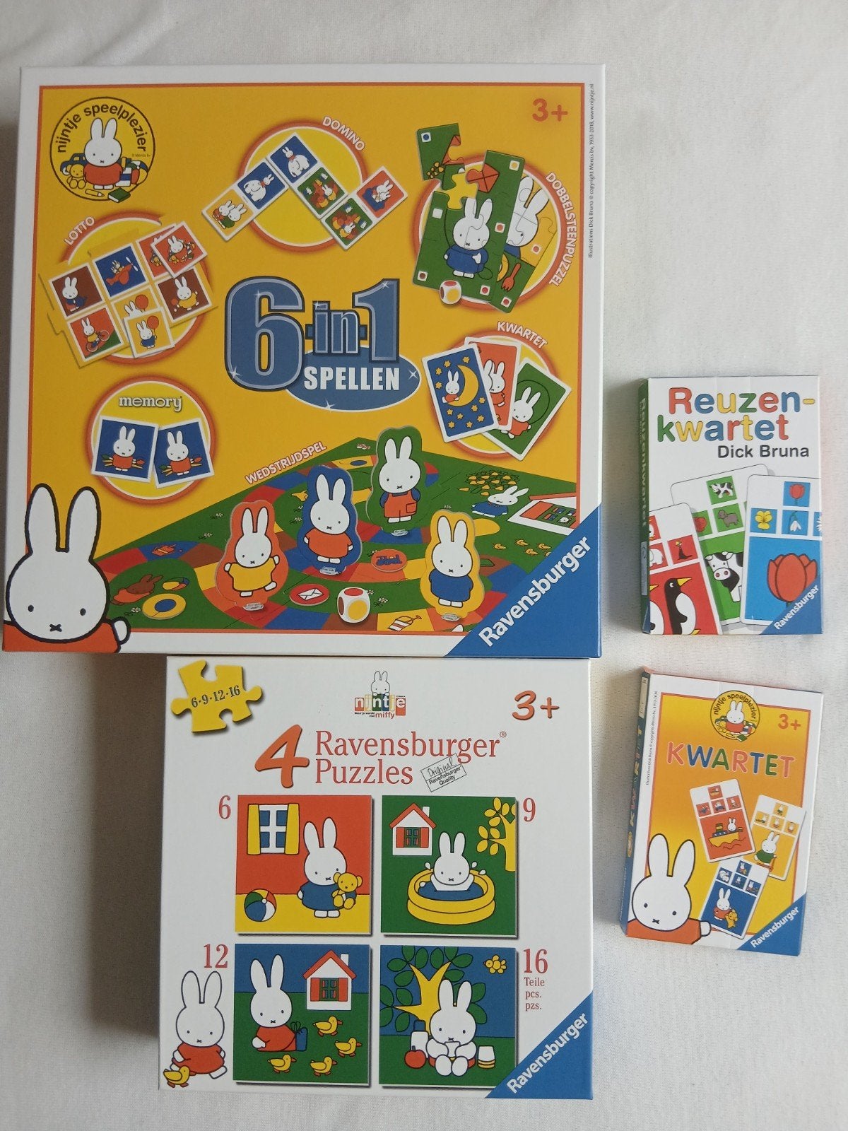 Nijntje spellendoos, puzzels en kwartetten, nieuw, Ophalen of Verzenden, Nieuw