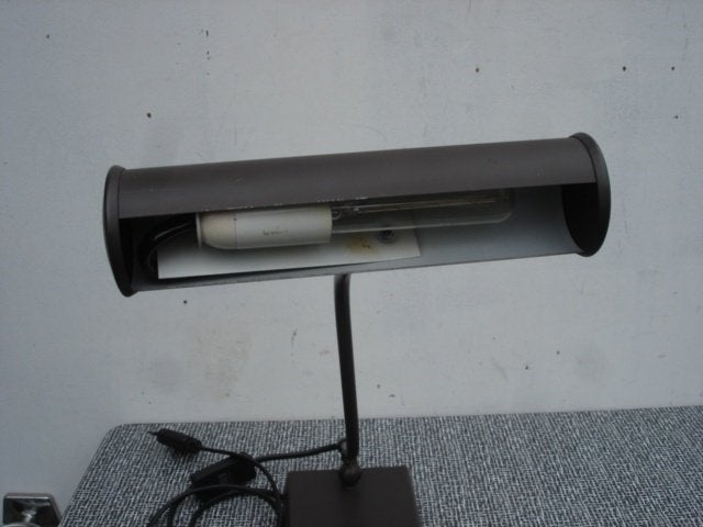 Anvia Almelo piano lamp, 1970’s [donker bruin], Overige typen, Gebruikt, E14 (klein), Ophalen of Verzenden