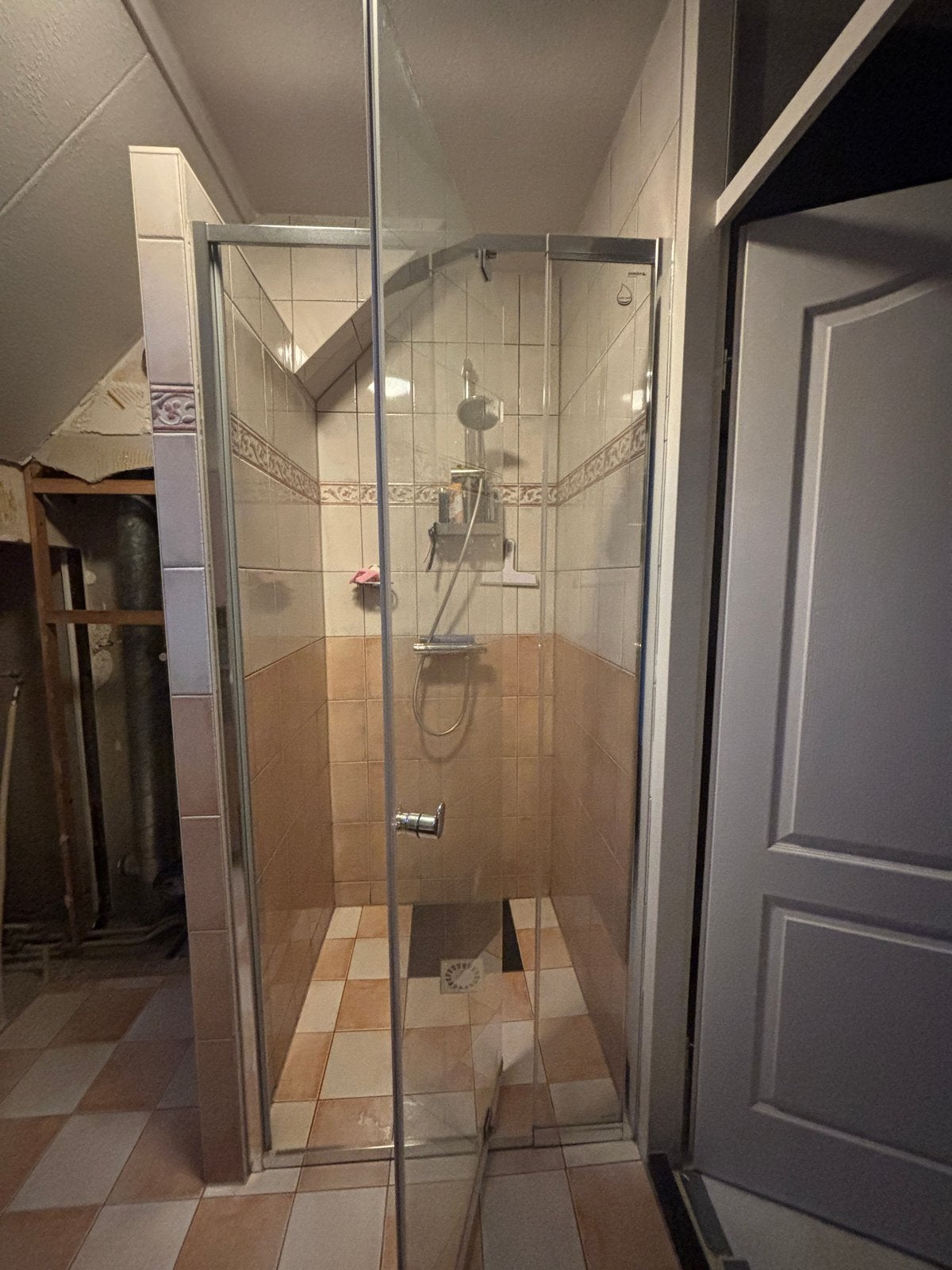 Douchedeur 90x200 cm, Huis en Inrichting, Badkamer | Badkamermeubels, Ophalen, Gebruikt, Overige typen, 50 tot 100 cm