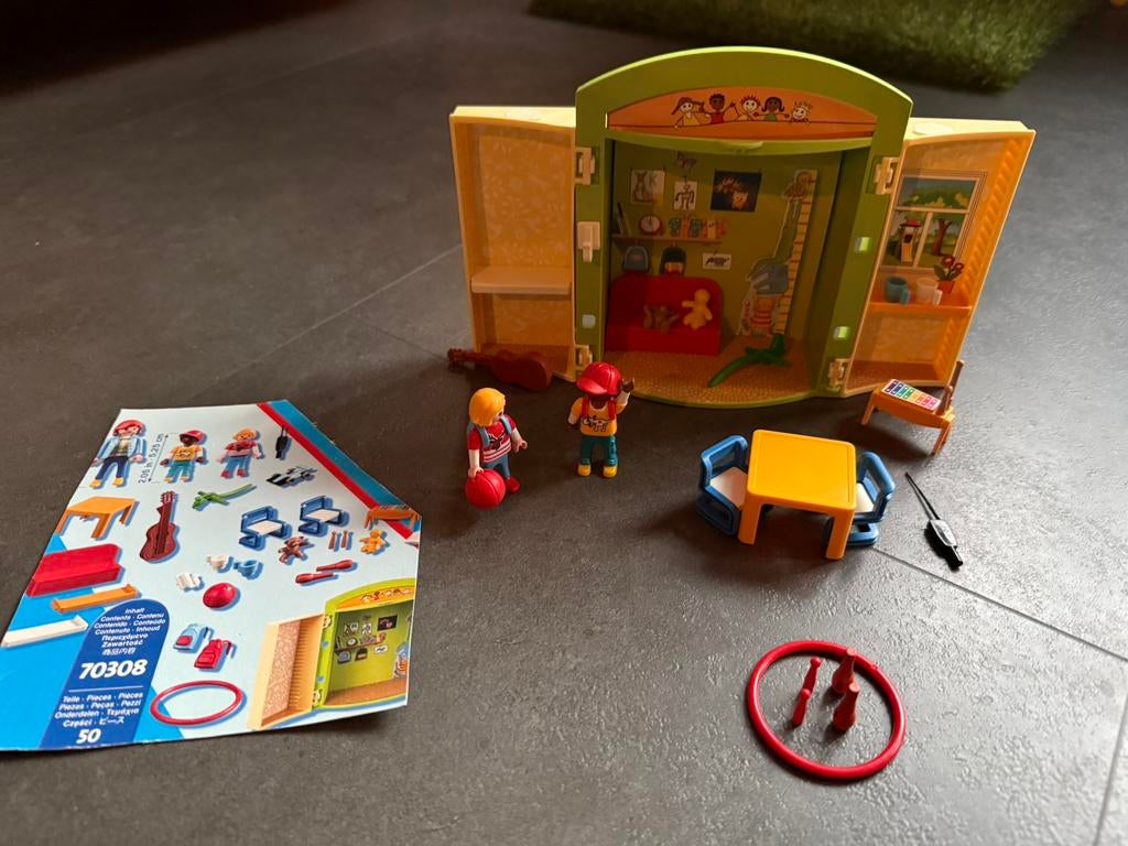 Playmobil meeneembox kinderopvang, Ophalen of Verzenden, Zo goed als nieuw
