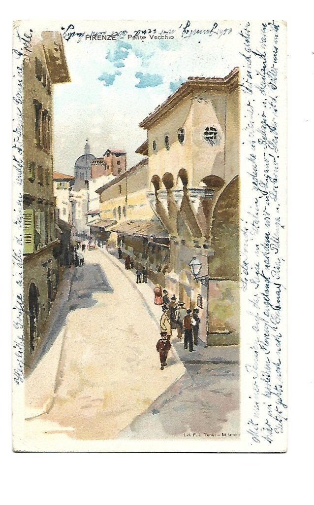 Italië -mooie litho, Verzenden, Voor 1920, Gelopen, Italië