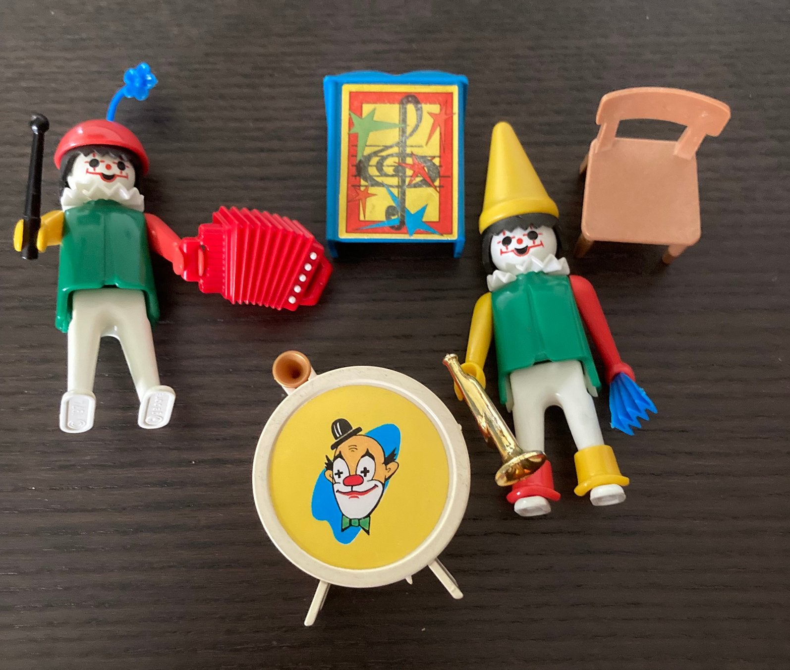 Vintage Playmobil clowns (2) en accesoires, Ophalen of Verzenden, Gebruikt