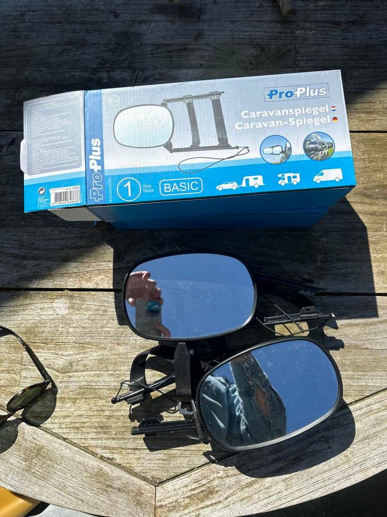 Pro-Plus Basic Caravanspiegels - Set van 2, Ophalen of Verzenden, Gebruikt