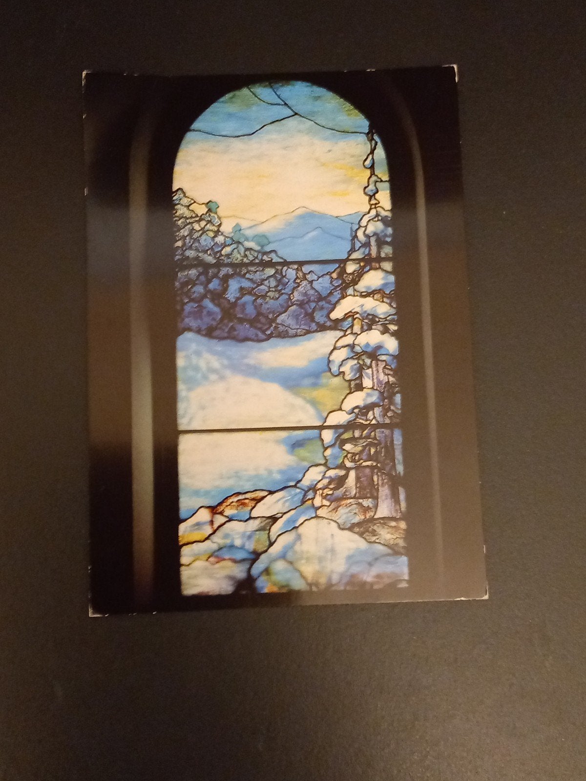 Kunstkaart  Tiffany venster. Ongelopen, Ophalen of Verzenden, 1940 tot 1960, Ongelopen, Sterren en Beroemdheden