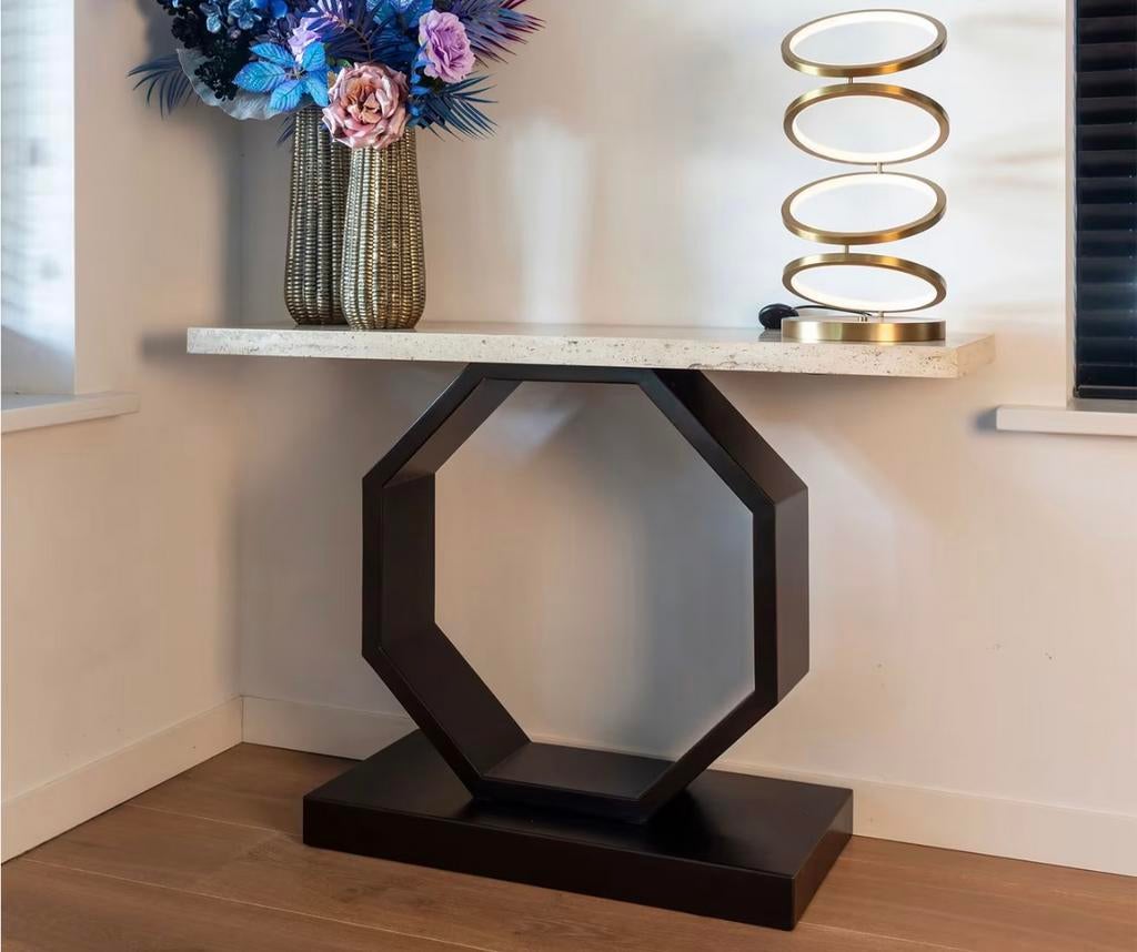 Richmond Interiors Avalon Sidetable - Stijlvol & Modern, Ophalen, 100 tot 150 cm, Zo goed als nieuw, Metaal