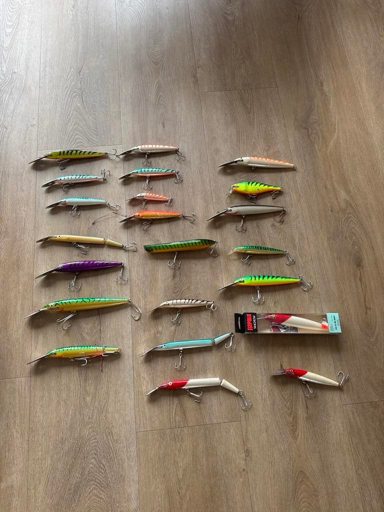 Nieuwe Rapala pluggen en gebruikte Plano tacklebox, Ophalen of Verzenden, Nieuw, Kunstaas