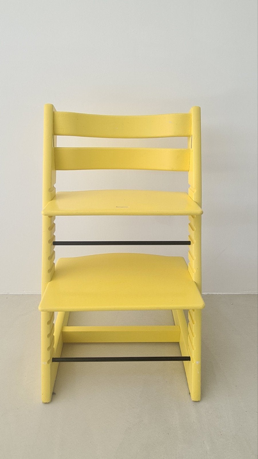 Stokke tripp trapp geel, Ophalen of Verzenden, Gebruikt, Meegroeistoel