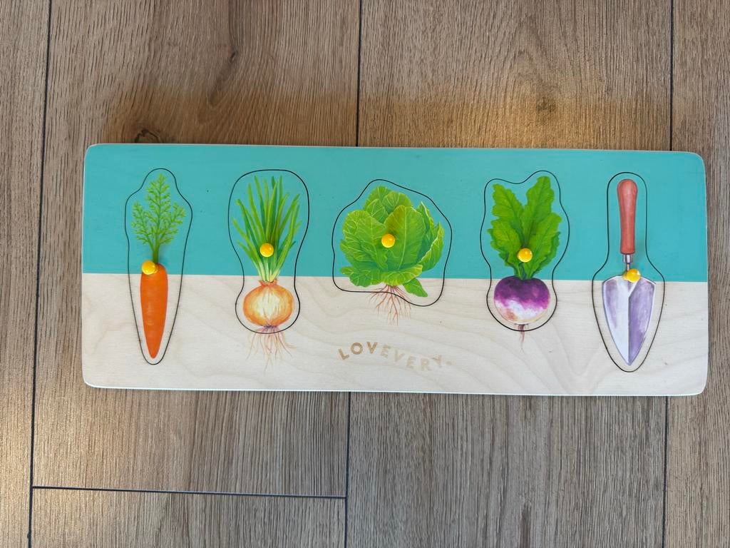 Lovevery groentepuzzel, Kinderen en Baby's, Speelgoed | Educatief en Creatief, Ophalen of Verzenden, Gebruikt, Puzzelen