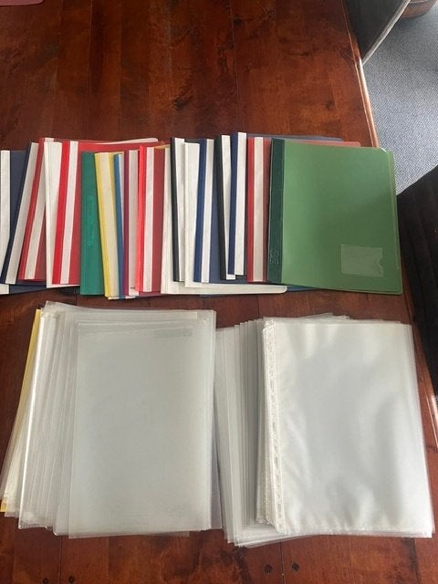 plastic hoesjes en snelhechters, Ophalen of Verzenden, Gebruikt