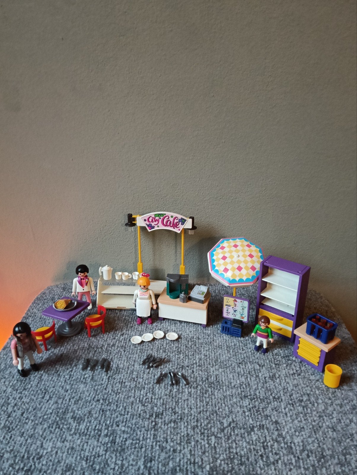 Playmobil City Cafe Speelset, Brandstätterstr. 2-10, 90513 Zirndorf, Duitsland, Ophalen of Verzenden, Zo goed als nieuw, Playmobil